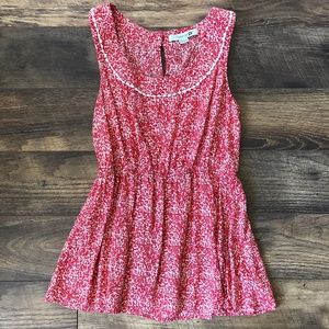 Forever 21 Scoopneck Scatter Patterned Top